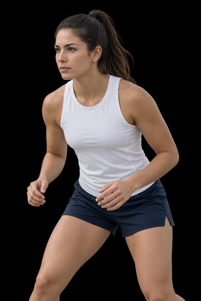 An athlete preparing for training, concept image